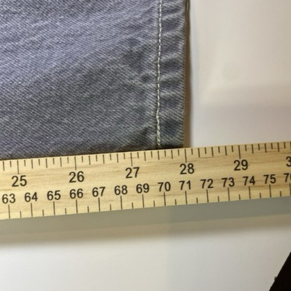 Levis 501XX Denim Jeans Gray Button Fly Classic Straight Leg Fit Mens Size 36x32 - Picture 7 of 7
